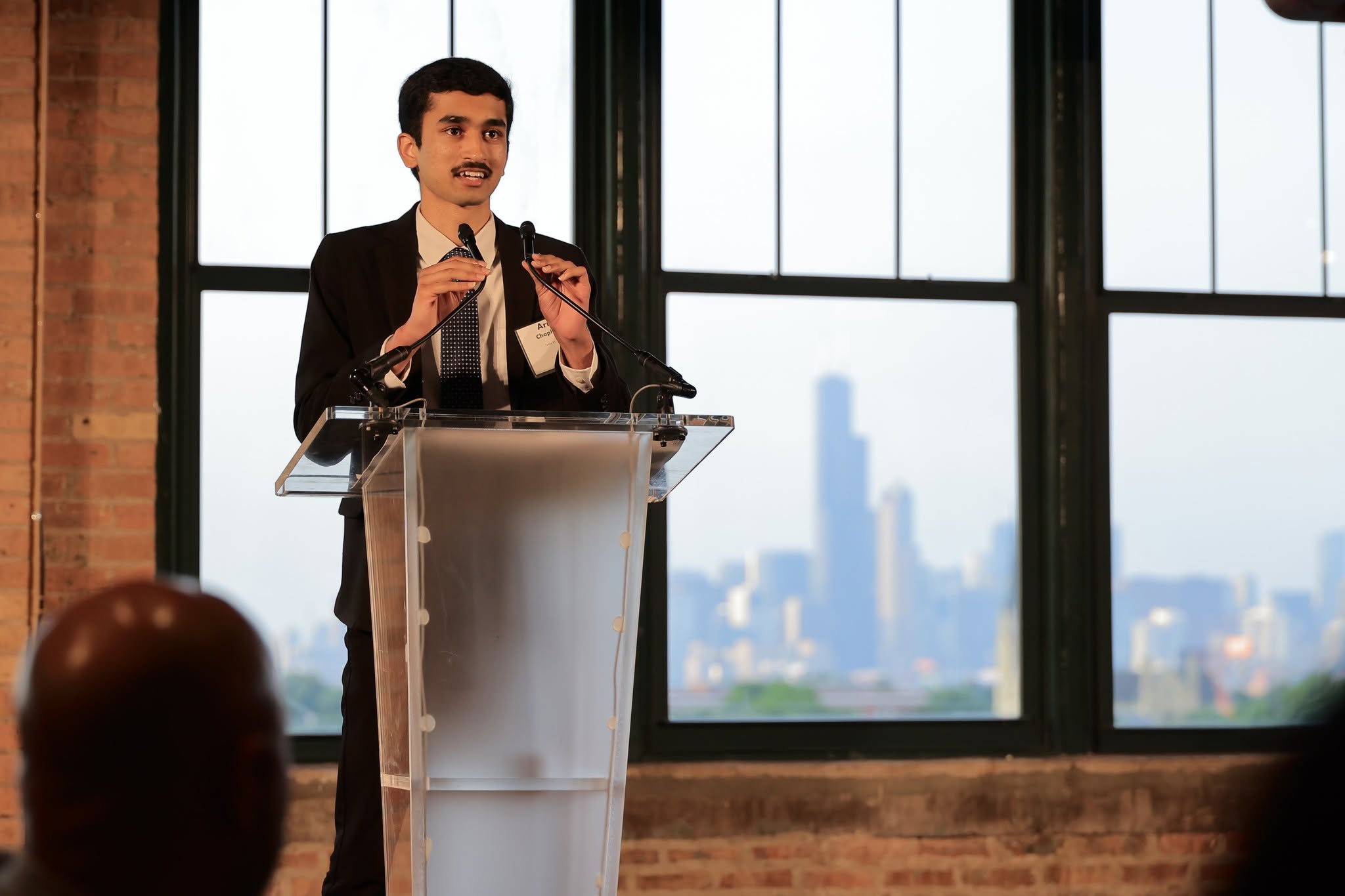 Illinois Student Invention Convention Grand Prize Winning Student Arnav Chaphalkar.
